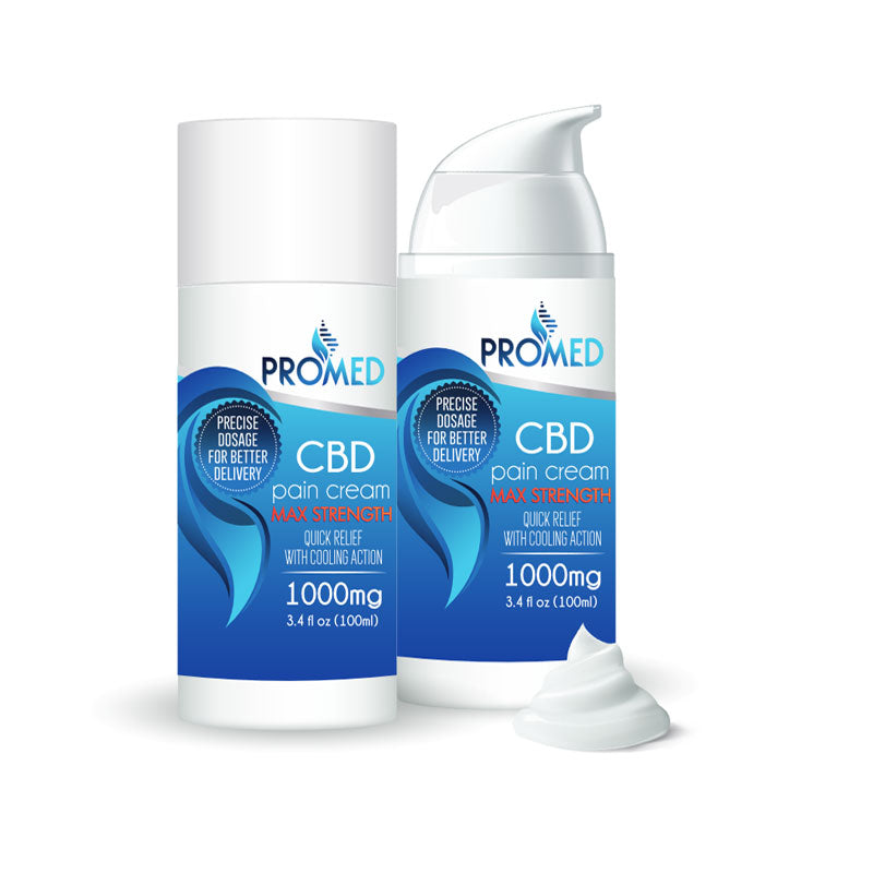CBD Topical Cream 1000mg THC Free - ProMED CBD